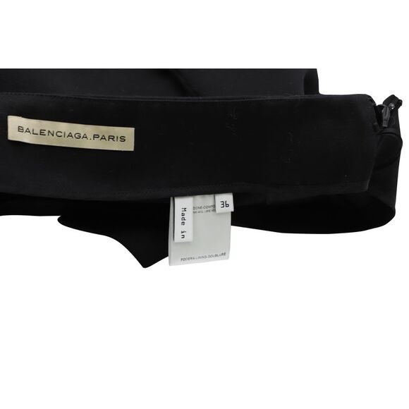 Balenciaga Pencil Skirt in Black Wool - Picture 4 of 4